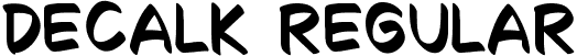 Decalk Regular font | Decalk.ttf