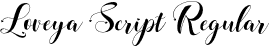 Loveya Script Regular font | LoveyaScript-Regular.otf