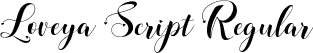 Loveya Script Regular font | LoveyaScript-Regular.ttf