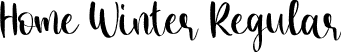 Home Winter Regular font | Home WInter.otf