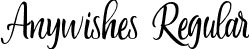 Anywishes Regular font | Anywishes-Regular.otf