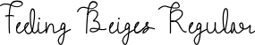 Feeling Beiges Regular font | Feeling Beiges.ttf