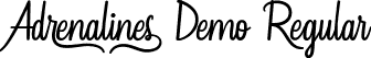 Adrenalines Demo Regular font | AdrenalinesDemoRegular.ttf