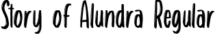 Story of Alundra Regular font | Story of Alundra Free Version.ttf