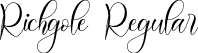 Richgole Regular font | Richgole.ttf