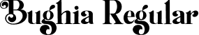 Bughia Regular font | Bughia.ttf