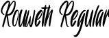 Rouweth Regular font | Rouweth.otf