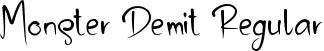 Monster Demit Regular font | Monster Demit TTF.ttf