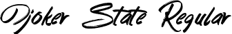 Djoker State Regular font | Djoker State.ttf