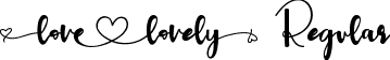 lovelovely Regular font | lovelovely.ttf