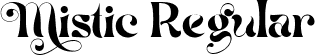 Mistic Regular font | Mistic-Regular.ttf