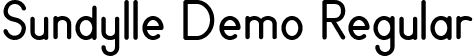 Sundylle Demo Regular font | Sundylle demo.ttf