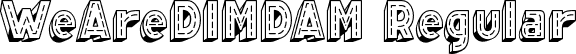 WeAreDIMDAM Regular font | WeAreDIMDAM.ttf