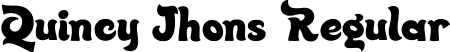 Quincy Jhons Regular font | QuincyJhons.ttf