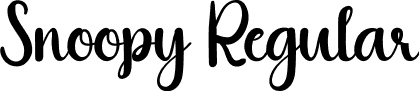 Snoopy Regular font | Snoopy.otf