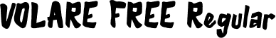 VOLARE FREE Regular font | VOLARE FREE.ttf