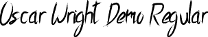 Oscar Wright Demo Regular font | OscarWrightDemoRegular.ttf