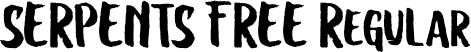 SERPENTS FREE Regular font | SERPENTS FREE.otf