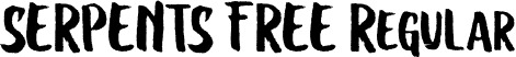 SERPENTS FREE Regular font | SERPENTS FREE.ttf