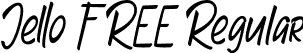 Jello FREE Regular font | Jello FREE.ttf