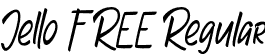 Jello FREE Regular font | Jello FREE.otf