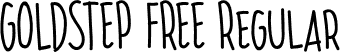 GOLDSTEP FREE Regular font | GOLDSTEP FREE.otf