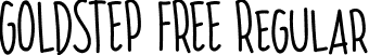 GOLDSTEP FREE Regular font | GOLDSTEP FREE.ttf