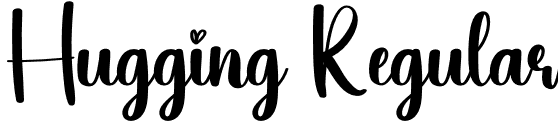 Hugging Regular font | Hugging.otf