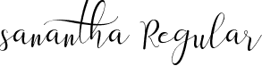 sanantha Regular font | Sanantha.otf