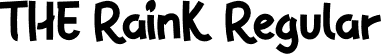 THE RainK Regular font | THERainK.otf