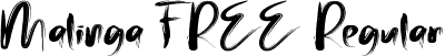 Malinga FREE Regular font | Malinga FREE.ttf