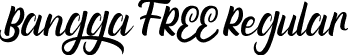 Bangga FREE Regular font | Bangga FREE.ttf