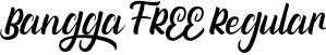 Bangga FREE Regular font | Bangga FREE.otf