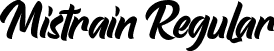 Mistrain Regular font | Mistrain.ttf