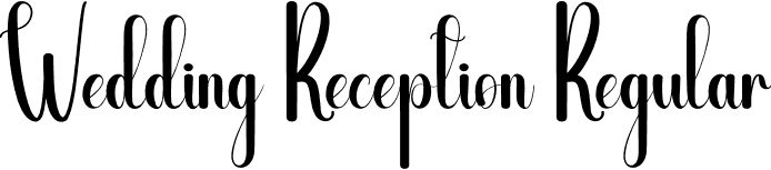 Wedding Reception Regular font | Wedding-Reception.otf