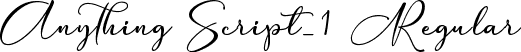 Anything Script_1 Regular font | Anything Script_1 TTF.ttf