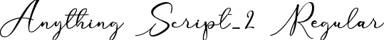 Anything Script_2 Regular font | Anything Script_2 TTF.ttf