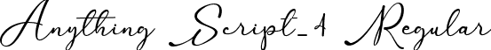 Anything Script_4 Regular font | Anything Script_4 TTF.ttf