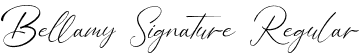 Bellamy Signature Regular font | Bellamy Signature.otf