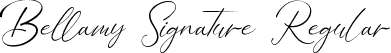 Bellamy Signature Regular font | Bellamy Signature.ttf