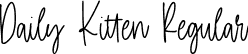 Daily Kitten Regular font | Daily Kitten.ttf