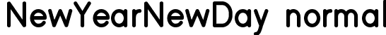 NewYearNewDay normal font | New Year New Day.ttf