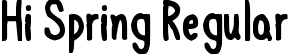 Hi Spring Regular font | Hi Spring.otf