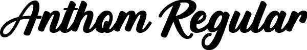 Anthom Regular font | anthom-yw6rm.ttf