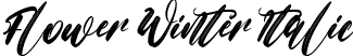 Flower Winter Italic font | Flower Winter Italic TTF.ttf