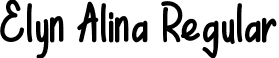 Elyn Alina Regular font | Elyn Alina - TTF.ttf