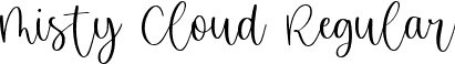 Misty Cloud Regular font | Misty Cloud.otf