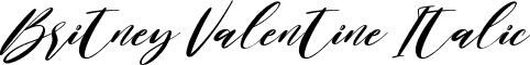 Britney Valentine Italic font | Britney Valentine Italic - TTF.ttf