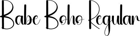 Babe Boho Regular font | Babe-Boho.otf