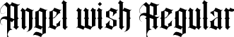 Angel wish Regular font | Angel wish.otf